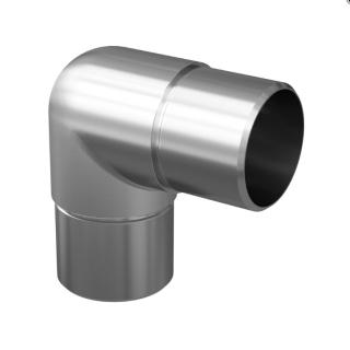 Zábradlí nerez - rohová spojka dvou madel Ø42,4 mm 